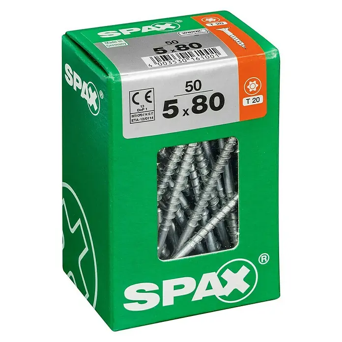 Spax HI FORCE Univerzalni vijak - Ø x D: 4,5 x 40 mm, T-Star plus, 175 kom. - Pogled s lijeve strane