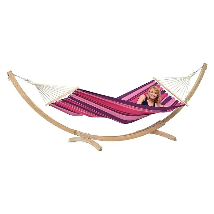 Amazonas Hängematten-Set StarSet Candy - 358 x 113 x 105 cm, Rosa/Violett