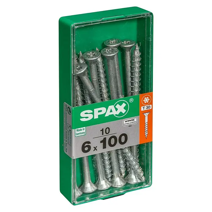 Spax Univerzalni vijak T-Star plus - Ø x D: 6 x 100 mm, Površina WIROX, T-Star plus, 10 kom - Pogled s lijeve strane