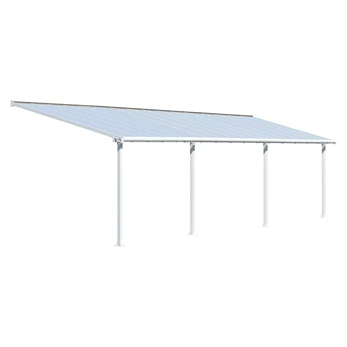 Palram – Canopia Terrassenüberdachung Olympia - Tiefe: 3 m, B x H: 9,71 x 2,1 m, Verkehrsweiß