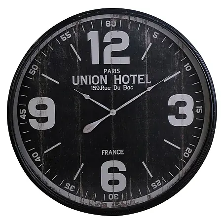 Reloj de pared redondo Union Hotel