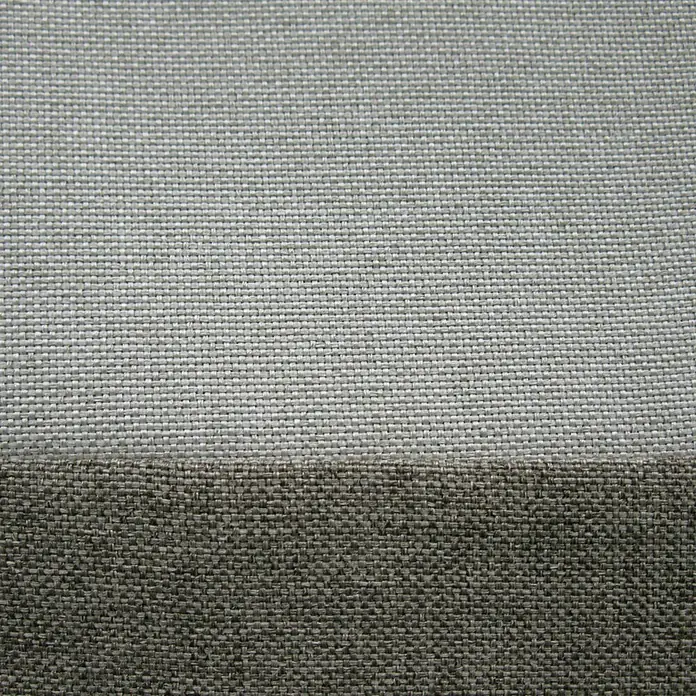 Elbersdrucke Ösenschal Dualino - 140 x 255 cm, 100 % Polyester, Taupe/Braun - Detailaufnahme