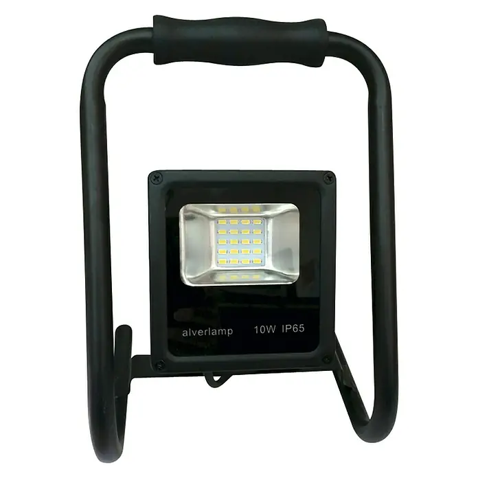 Alverlamp Proyector LED LPRO10WPTB - Asa de transporte, 10 W, IP65