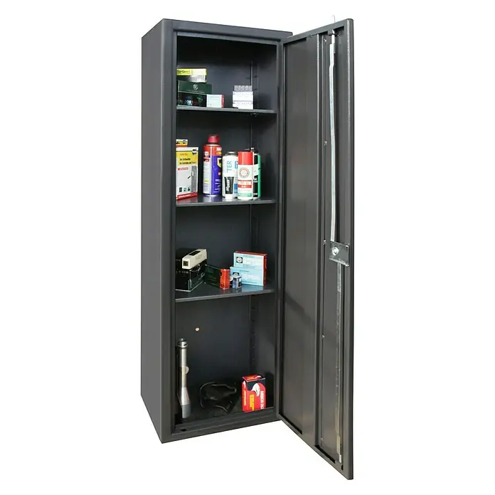 Format Munitionsschrank MNS 1400 - Schwenkriegelschloss, L x B x H: 350 x 450 x 1.450 mm - Detailaufnahme