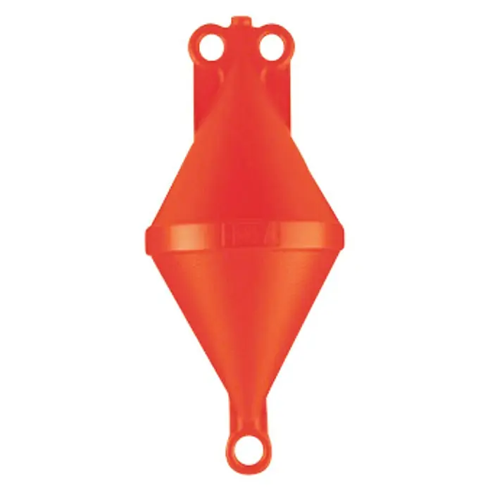 Boya de señalización bicónica - Diámetro: 22 cm, Altura: 49 cm, Naranja