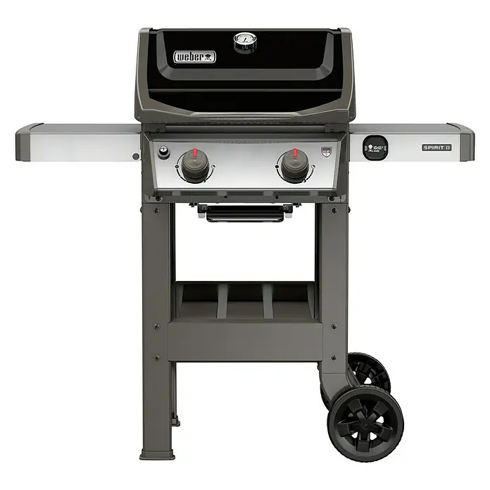 Weber Gasgrill Spirit II E 210 GBS - Anzahl Brenner: 2, Hauptgrillfläche: 52 x 45 cm, 7,7 kW - Vorderansicht