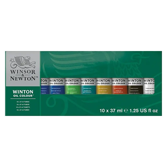 Winsor & Newton Set uljenih boja - 10 Kom. x 37 ml, Tuba - Pogled sprijeda