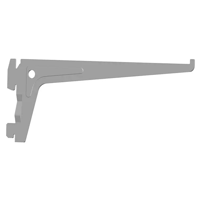 Element System Držač polica S 50 - Duljina: 20 cm, Bijelo-aluminij, Opteretivost: 60 kg