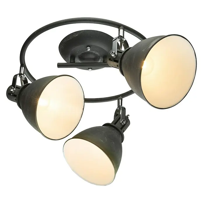 Globo Deckenstrahler rund Jonas - 120 W, Ø x H: 33 x 28 cm, E14 - Ansicht von unten
