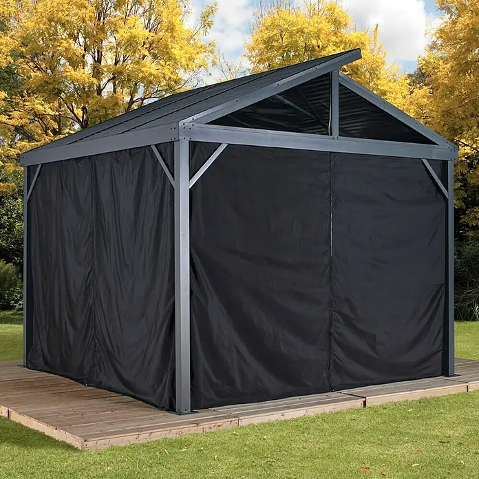 Sojag Pavillon-Seitenwände South Beach - Passend für: Sojag Pavillon South Beach 12 x 12, Anthrazit - Stimmungsaufnahme