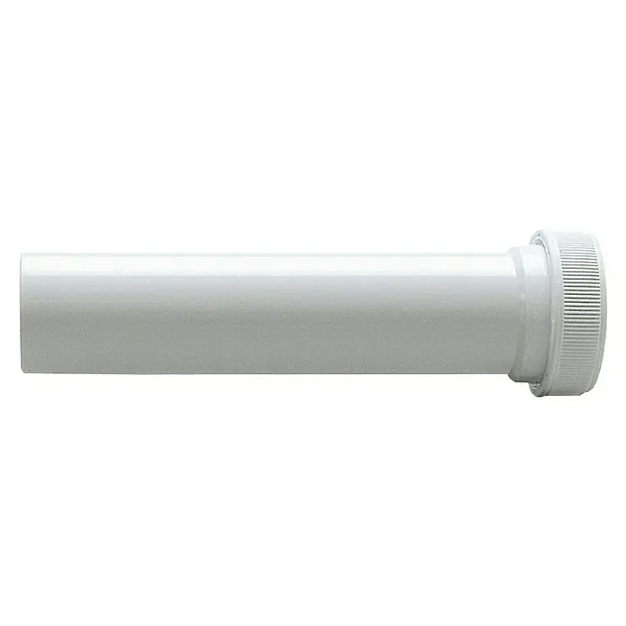 Alargadera roscada con una tuerca - 40 mm, 1½", Blanco