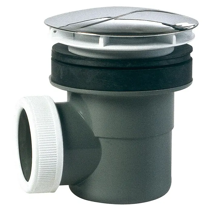 Válvula sifónica para ducha registrable con tapa - 85 mm