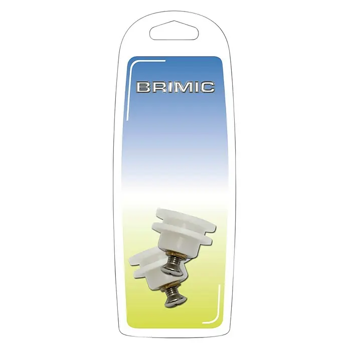 Micel Brimic Cojinete de bolas RD28 - Ø x Al: 24 x 16 mm, 2 uds., Blanco, Apto para: Mampara para ducha