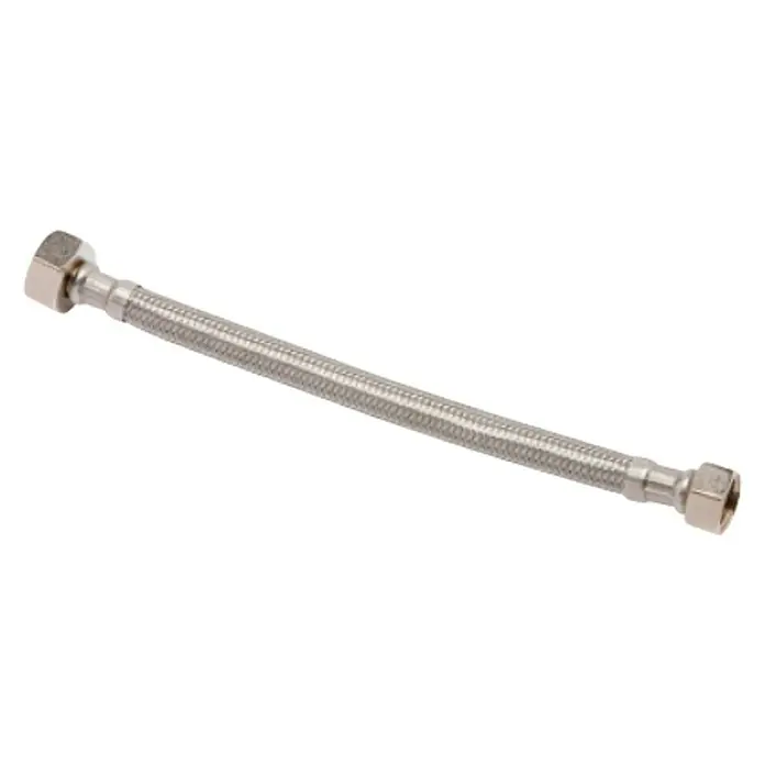 Flexo de conexión - ½″/⅜″, Largo: 20 cm, Hembra - Hembra