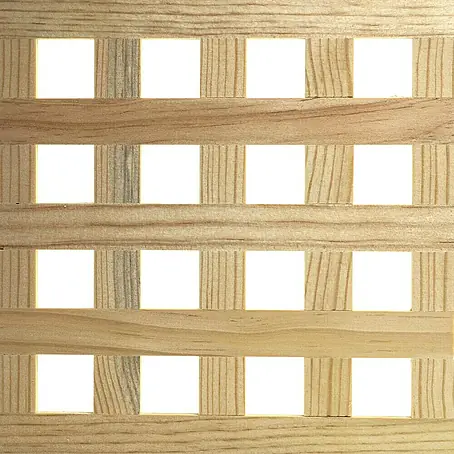 Celosía de madera E12 Recto