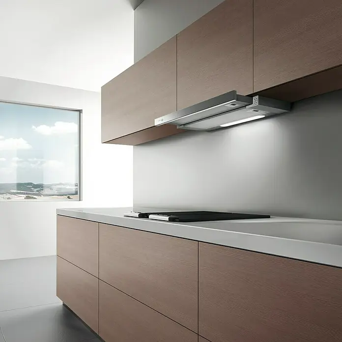 Turboair Campana integrable TT14 - Ancho: 60 cm, Potencia de aire máx.: 304 m³/h en funcionamiento normal, Acero inoxidable