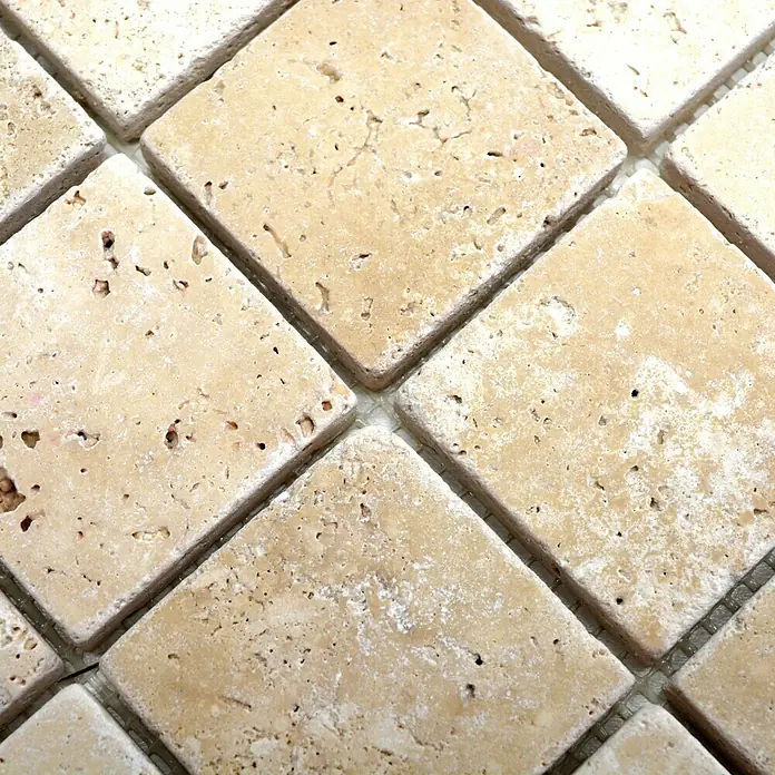 Mosaikfliese Quadrat XNT 46048 - 30,5 x 30,5 cm, Beige, Matt - Detailaufnahme
