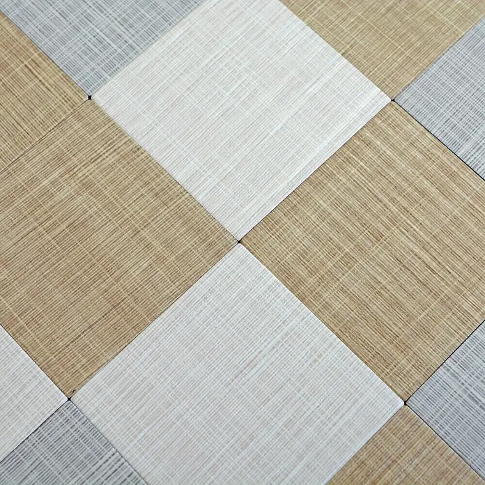 Selbstklebemosaik SAM 4MT99M - 30,5 x 30,5 cm, Metall, Beige/Grau - Detailaufnahme