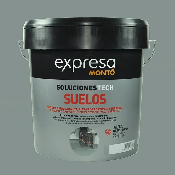 Montó Pintura para suelos Expresa - Gris, 12 l, Mate sedoso