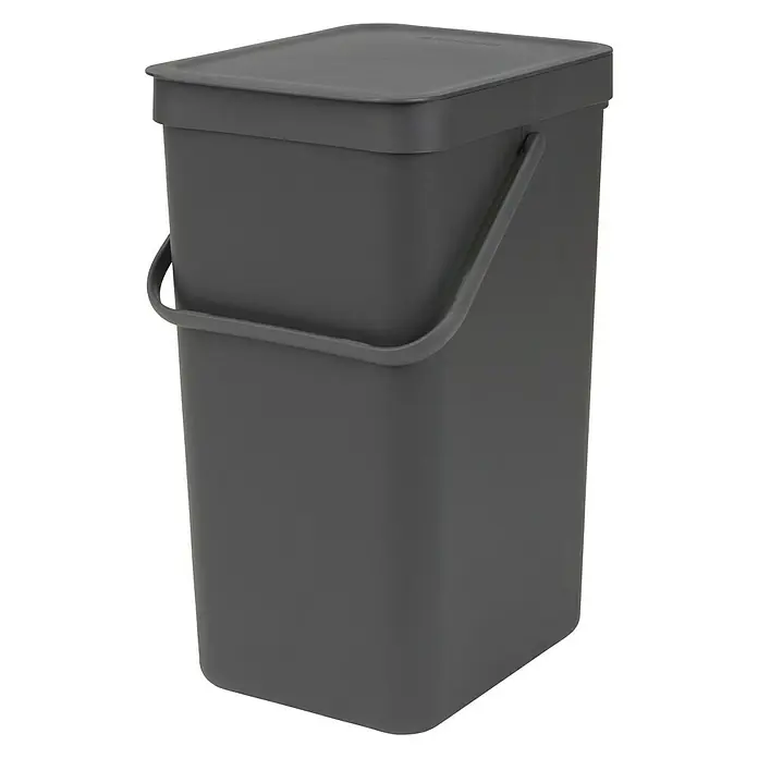 Brabantia Cubo de la basura Sort & Go - Gris, 16 l, Plástico