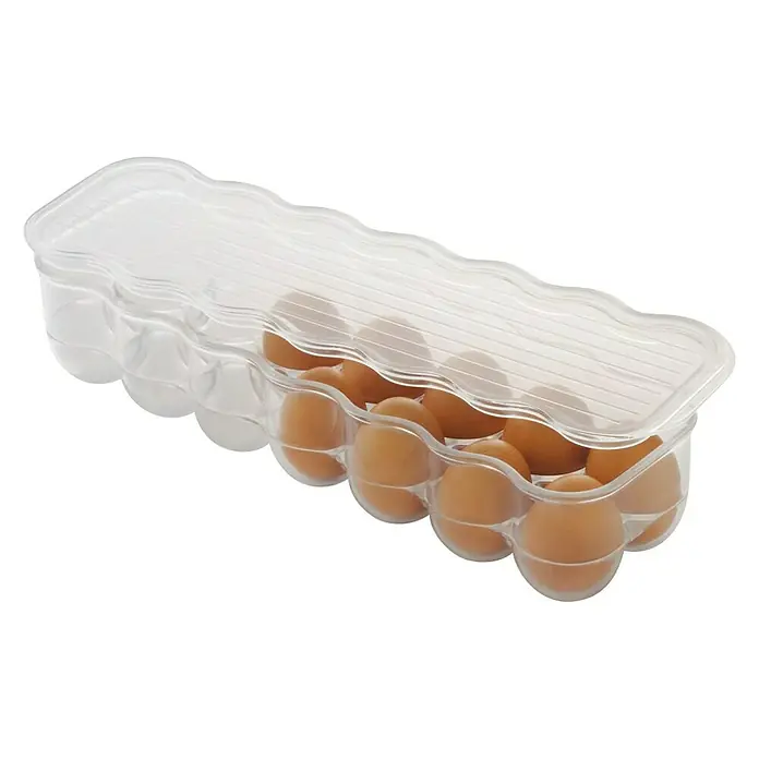 Huevera para frigorífico Fridge - L x An x Al: 8 x 37 x 11 cm, Transparente