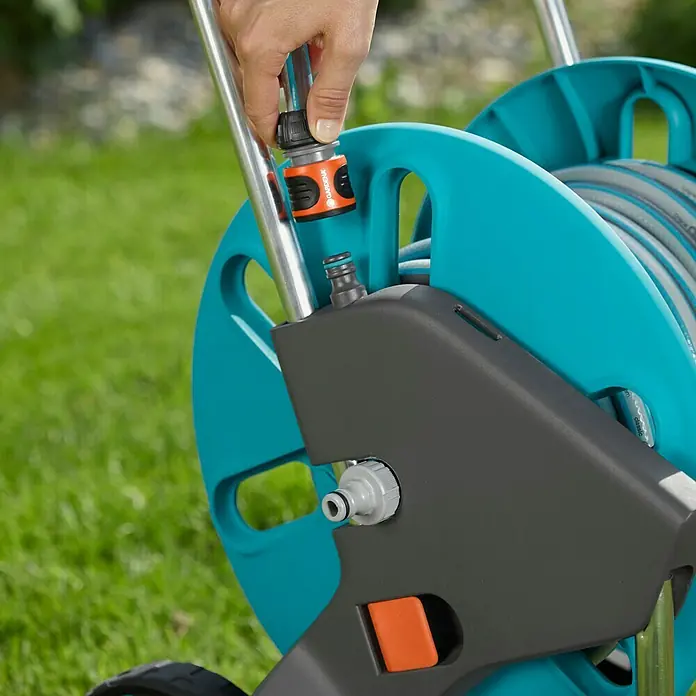 Gardena Schlauchwagen-Set AquaRoll M - Kunststoff/Metall, Schlauchlänge: 20 m