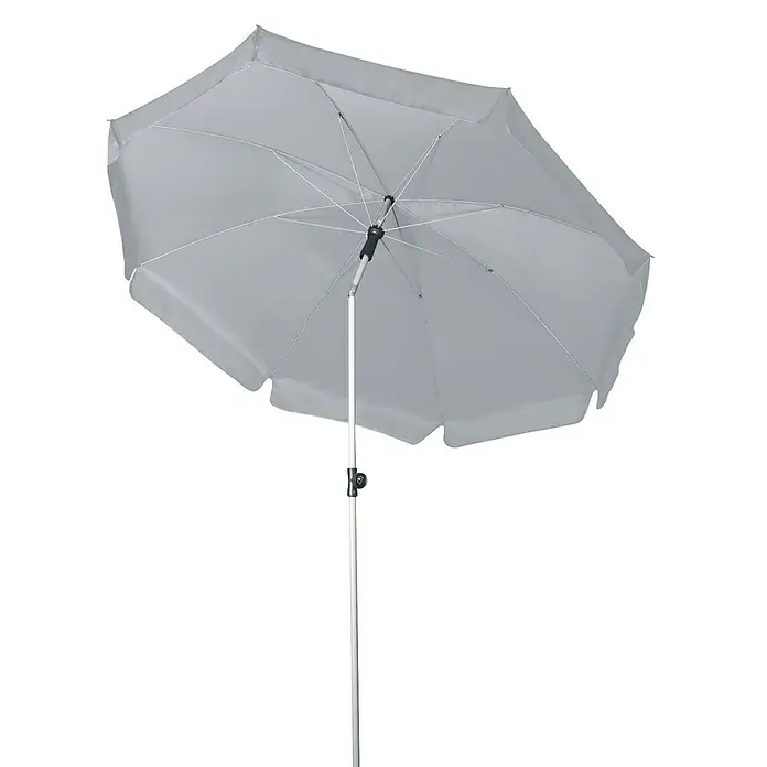 Doppler Active Sonnenschirm - Hellgrau, 200 cm - Ansicht von unten