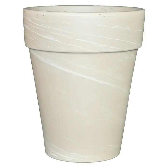 Pflanztopf - Außenmaß (Ø x H): 31 x 37 cm, Naturmaterialien, Granit - Vorderansicht