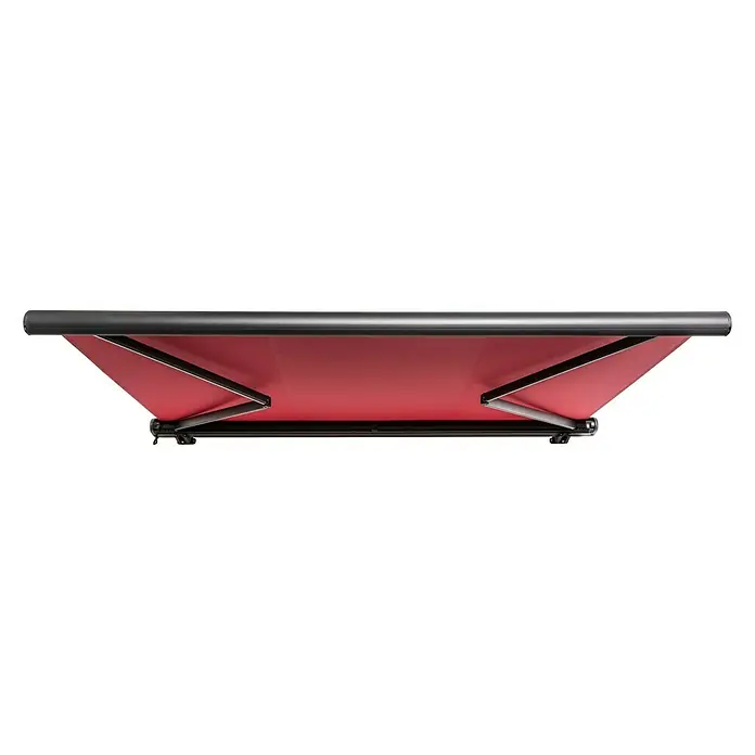 Sunfun Cassettezonnescherm, led - Rood, Breedte: 5 m, Uitval: 3 m