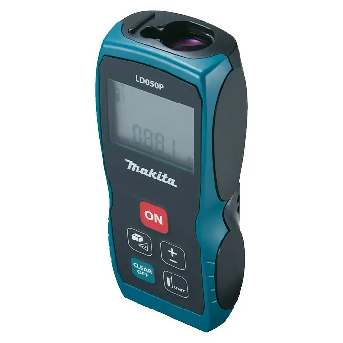 Makita Laserentfernungsmesser LD050P - Messbereich: 0,05 - 50 m - Vorderansicht