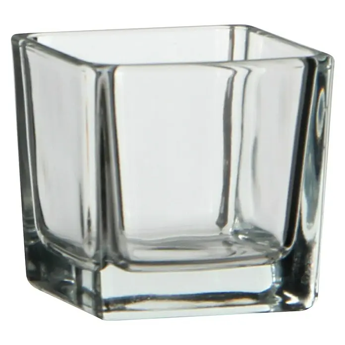 Staklena vaza - D x Š x V: 6 x 6 x 6 cm, Prozirno