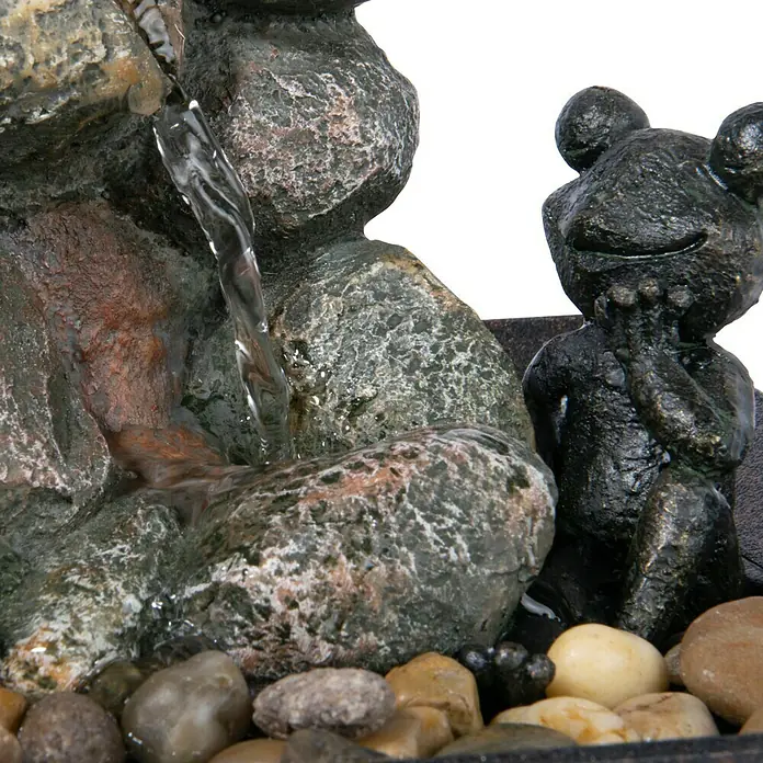 Dobar Kunststeinbrunnen - 20 x 20 x 21,5 cm - Detailaufnahme