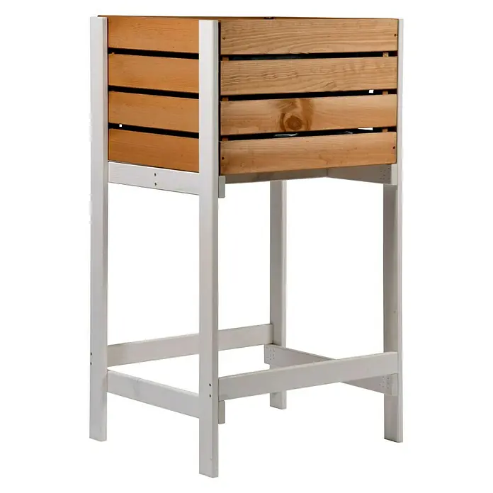 Dobar Hochbeet - 49 x 42 x 90 cm, Holz, Braun - Vorderansicht