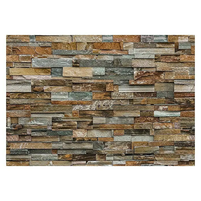 Fotomural Colorful stone wall - An x Al: 366 x 254 cm, Papel