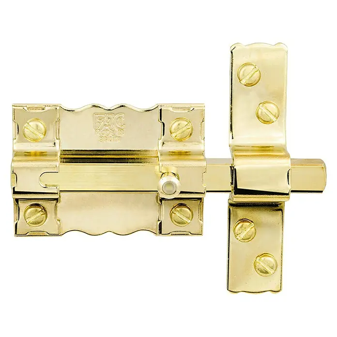 FAC Cerrojo 300-P/87 Dorado - L x An x Al: 87 x 117 x 26 mm