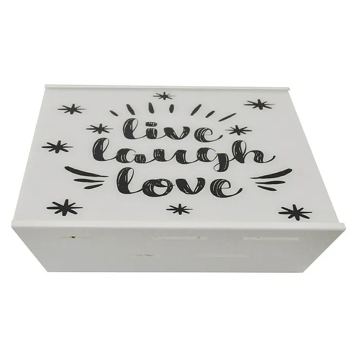Plafón LED Laugh - 18 W, L x An x Al: 30 x 30 x 15 cm, Blanco, Blanco neutro