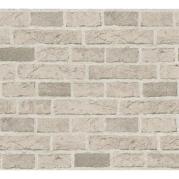 AS Creation Il Decoro Papiertapete Mauewerk - Taupe, Steinoptik, 10,05 x 0,53 m - Detailaufnahme