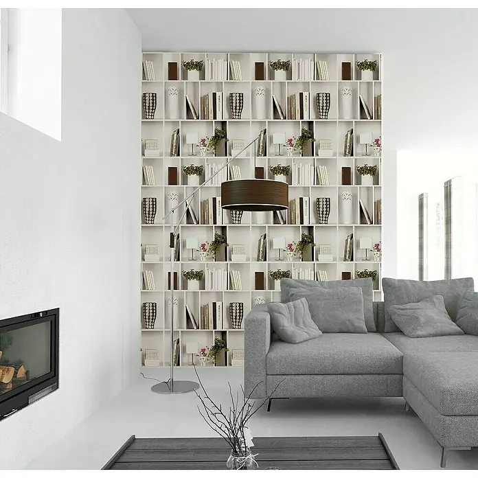 Lutèce Authentic Walls 2 Vliestapete - Grau, Motiv, 10,05 x 0,53 m - Stimmungsaufnahme