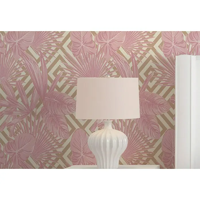 AS Creation Il Decoro Vliestapete - Pink, Floral, 10,05 x 0,53 m - Stimmungsaufnahme