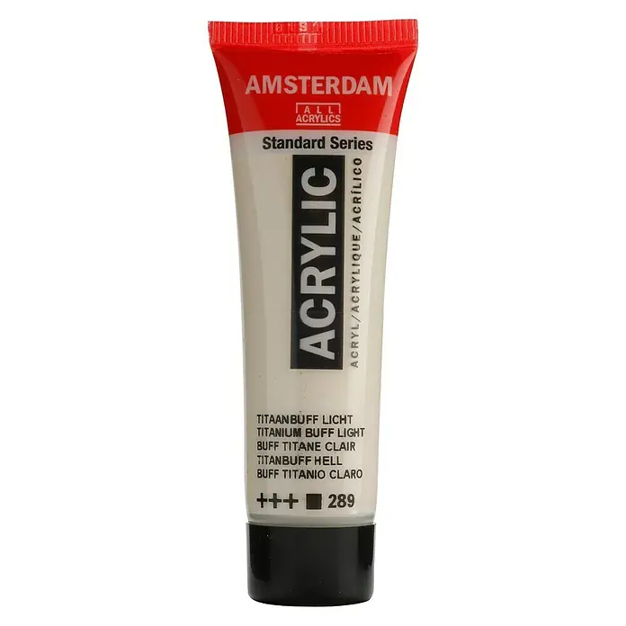 Talens Amsterdam Pintura acrílica Standard - Buff titanio claro, 20 ml, Tubo