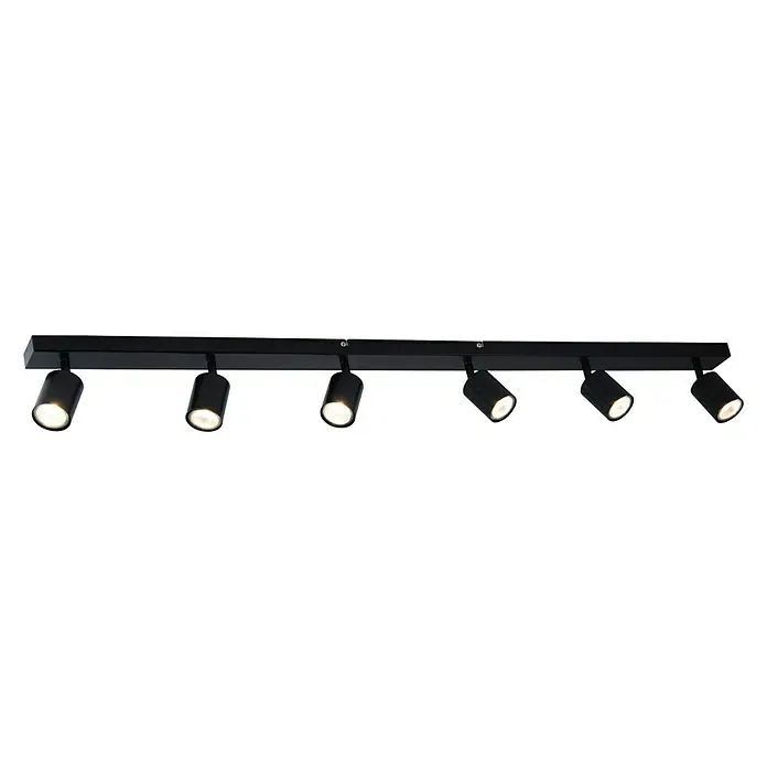 Regleta LED Ecco - 24 W, L x An x Al: 120 x 6 x 13 cm, Negro, Blanco neutro