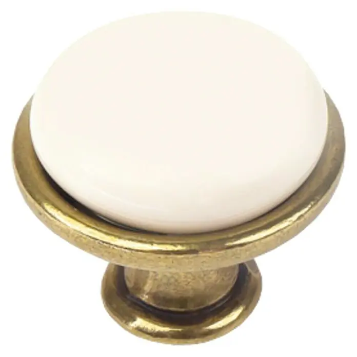 Nesu Pomo para muebles 371A1 - Ø x Al: 29 x 24 mm, Porcelana