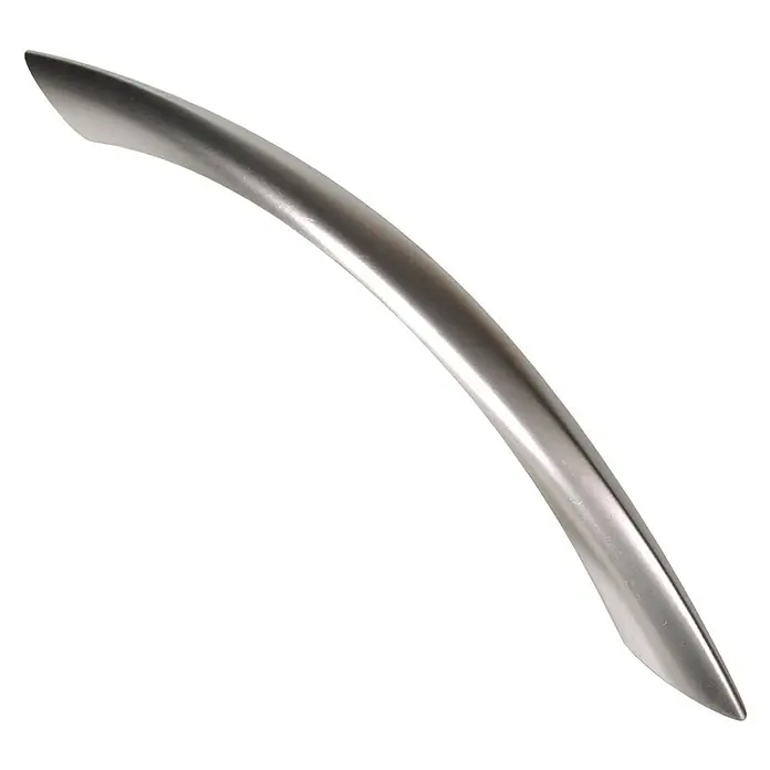 Nesu Tirador para muebles 867802 - L x An x Al: 15,8 x 1,2 x 2,4 cm, Niquelado, Níquel, Distancia entre orificios: 128 mm