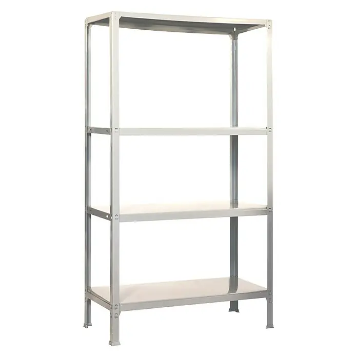 Simonrack Simonhome Estantería metálica Fileclick Plus - L x An x Al: 36 x 100 x 160 cm, Capacidad de carga: 100 kg/balda, Número de baldas: 4 ud., Blanco