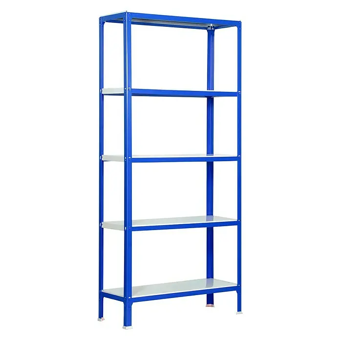 Simonrack Homeclick Estantería metálica Color Mini - L x An x Al: 40 x 80 x 180 cm, Capacidad de carga: 150 kg/balda, Número de baldas: 5 ud., Azul