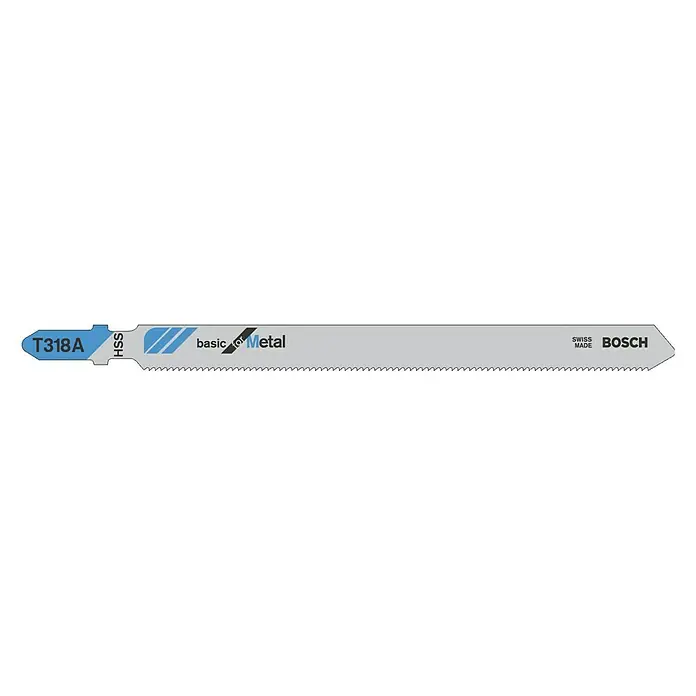 Bosch Professional Hoja de sierra de calar T 318 A Basic for Metal - Tubos, 5 ud.