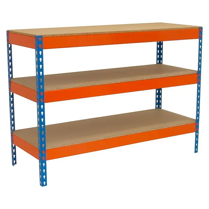Simonrack Simonwork Mesa de trabajo Basic 3 - Azul, L x An x Al: 76 x 180 x 90 cm, Capacidad de carga: 400 kg