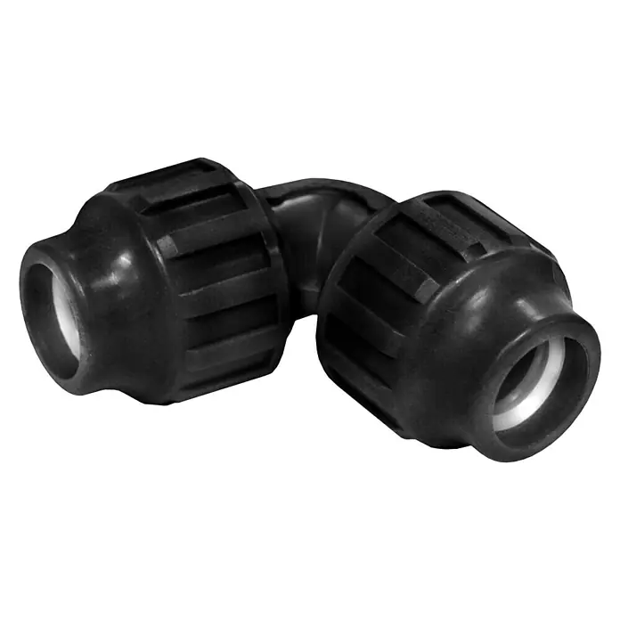 Codo montaje rápido - Diámetro: 40 mm, 1 ud., Polietileno