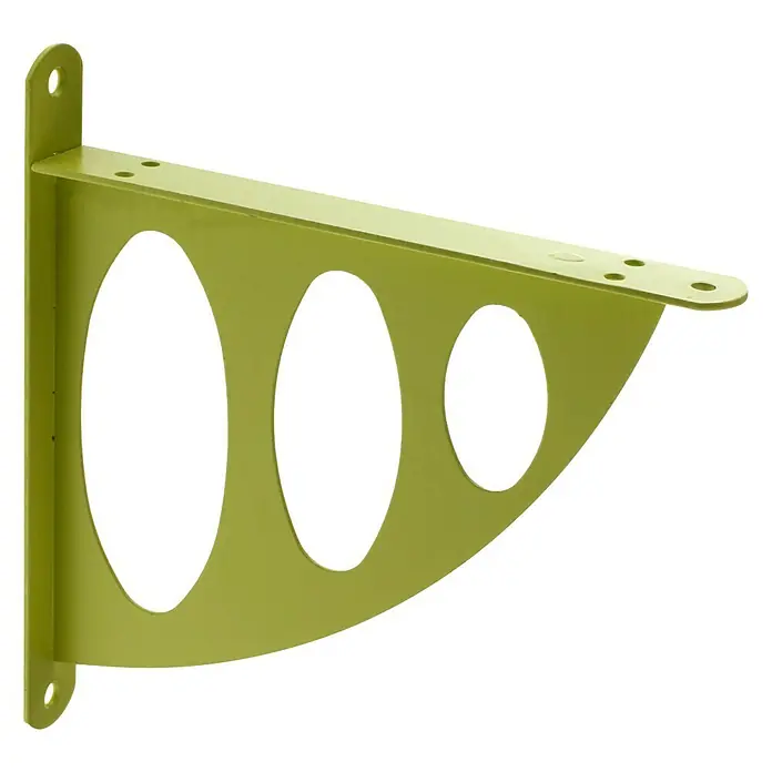 Rei Escuadra de soporte 1465 - L x An x Al: 20 x 19 x 2,5 cm, Carga soportada: 30 kg, Acero, Verde lima