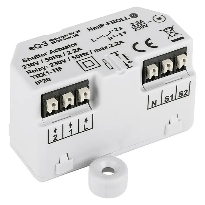 Homematic IP Rollladenschalter HmIP-FROLL - Unterputz, 54 x 41 x 33 mm, Funk - Rechte Seitenansicht